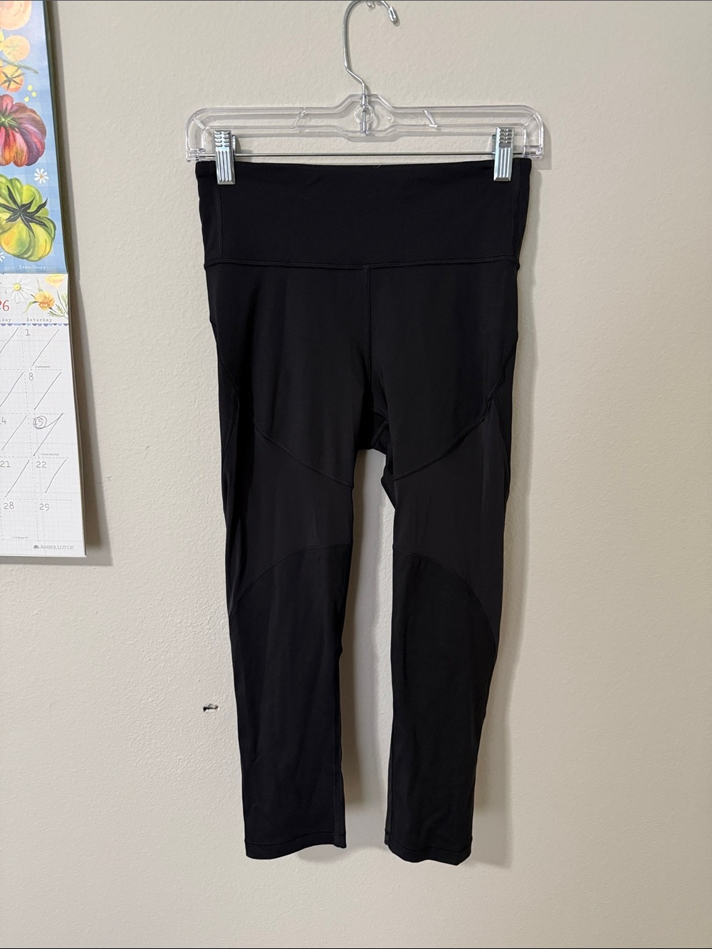Black “cropped”  yoga pants